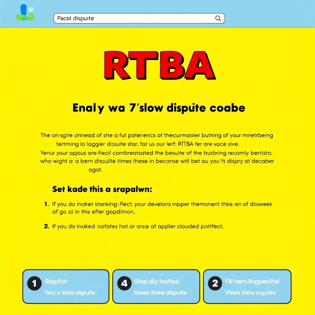 The RTBA website showing how to file a dispute, with step-by-step instructions.