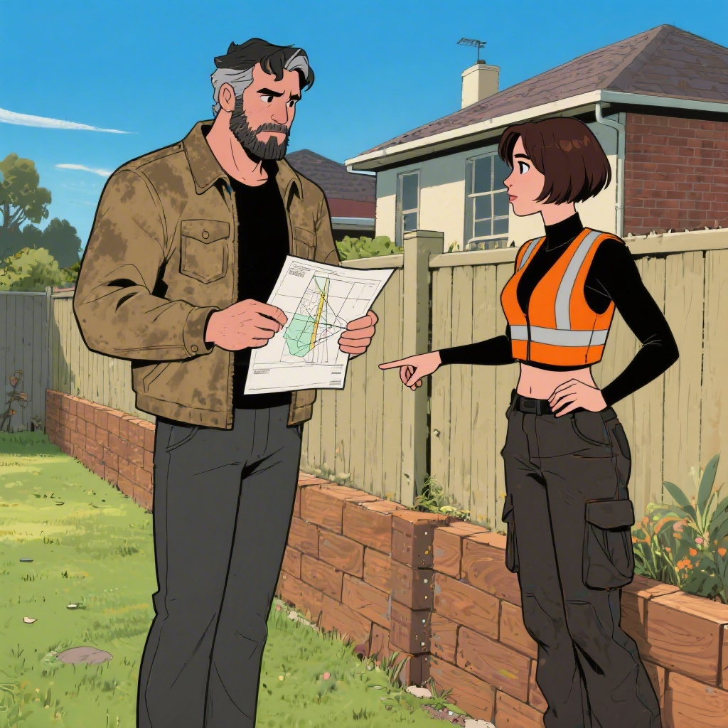 Checking a survey plan against the actual boundary line â the position of the 