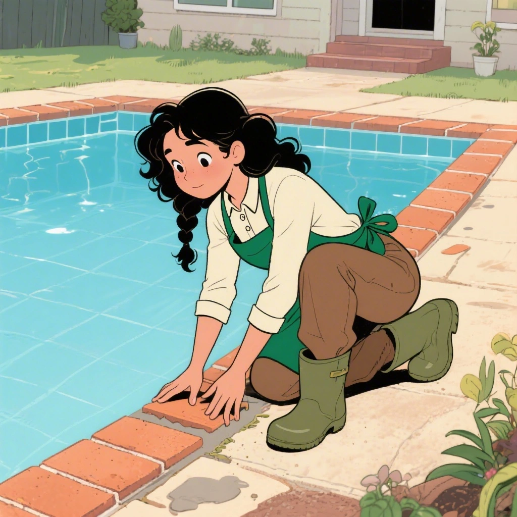 Inspecting the pool pump and filter system — a variable-speed pump uses 60–80% less electricity than older single-speed models and is now required in new Victorian pool installations.