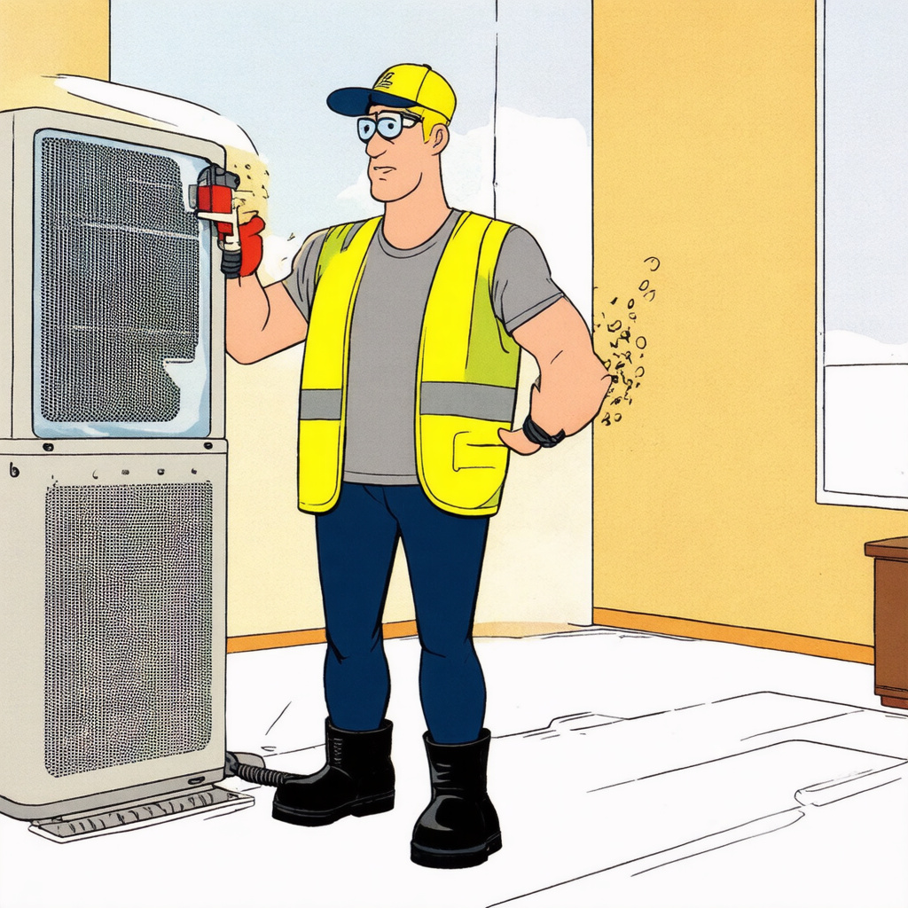 Vacuuming split system air conditioner filter with nozzle attachment