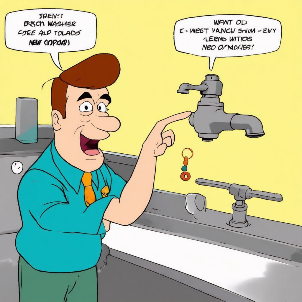 Comparing old worn tap washer with new replacement